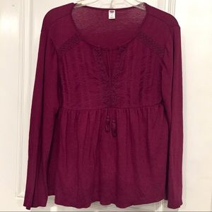 Old Navy Babydoll Peplum Top